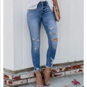 Distressed skinnies! NEVER WORN! NEW WITH TAGS!